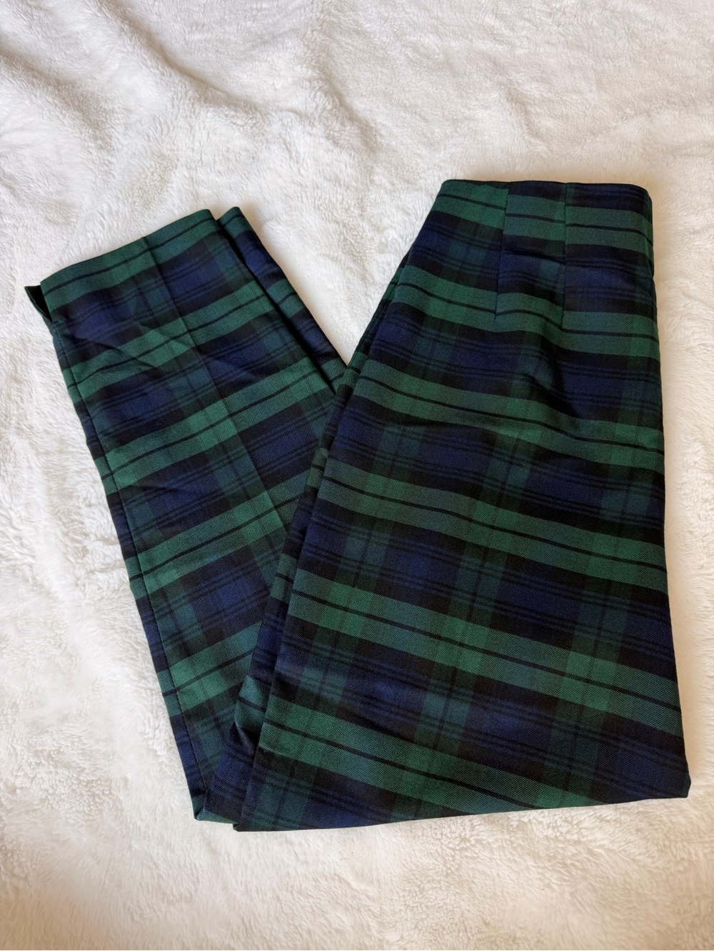 Chaps Green and Navy Plaid Chinos - Picture 2 of 4